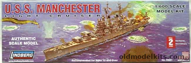 Lindberg 1/600 USS Manchester CL83 Light Cruiser - Cleveland Class, 70861 plastic model kit